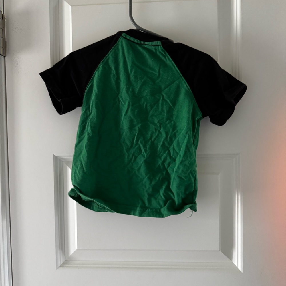 Green and Black Raglan T-Shirt